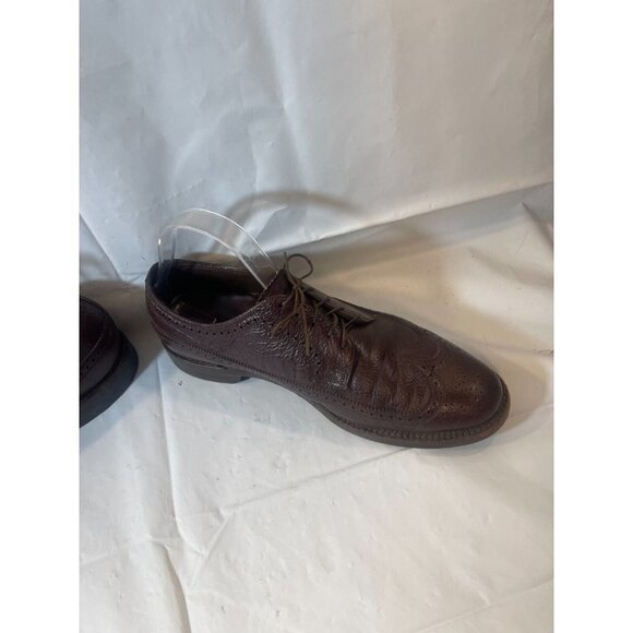 Florsheim Montinaro Wingtip Oxford Mens size  9.5   Brown Leather Lace Up - Picture 13 of 15